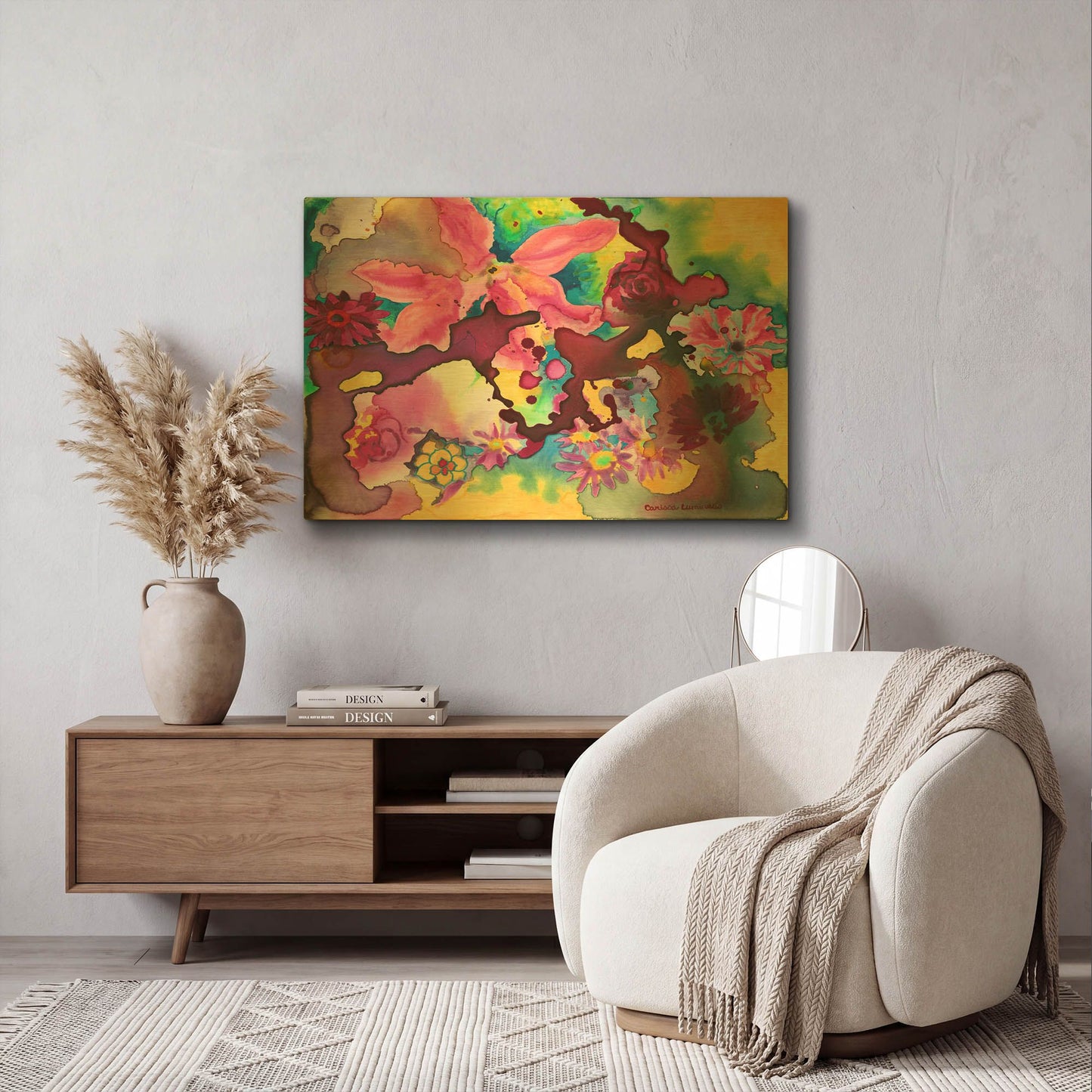 'Cosmic Consciousness' By Carissa Luminess Gold Metal Wall Art