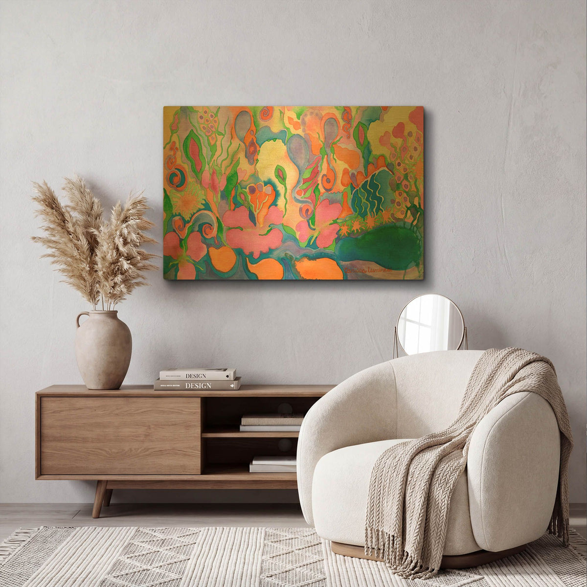 'Soft Landing' By Carissa Luminess Gold Metal Wall Art