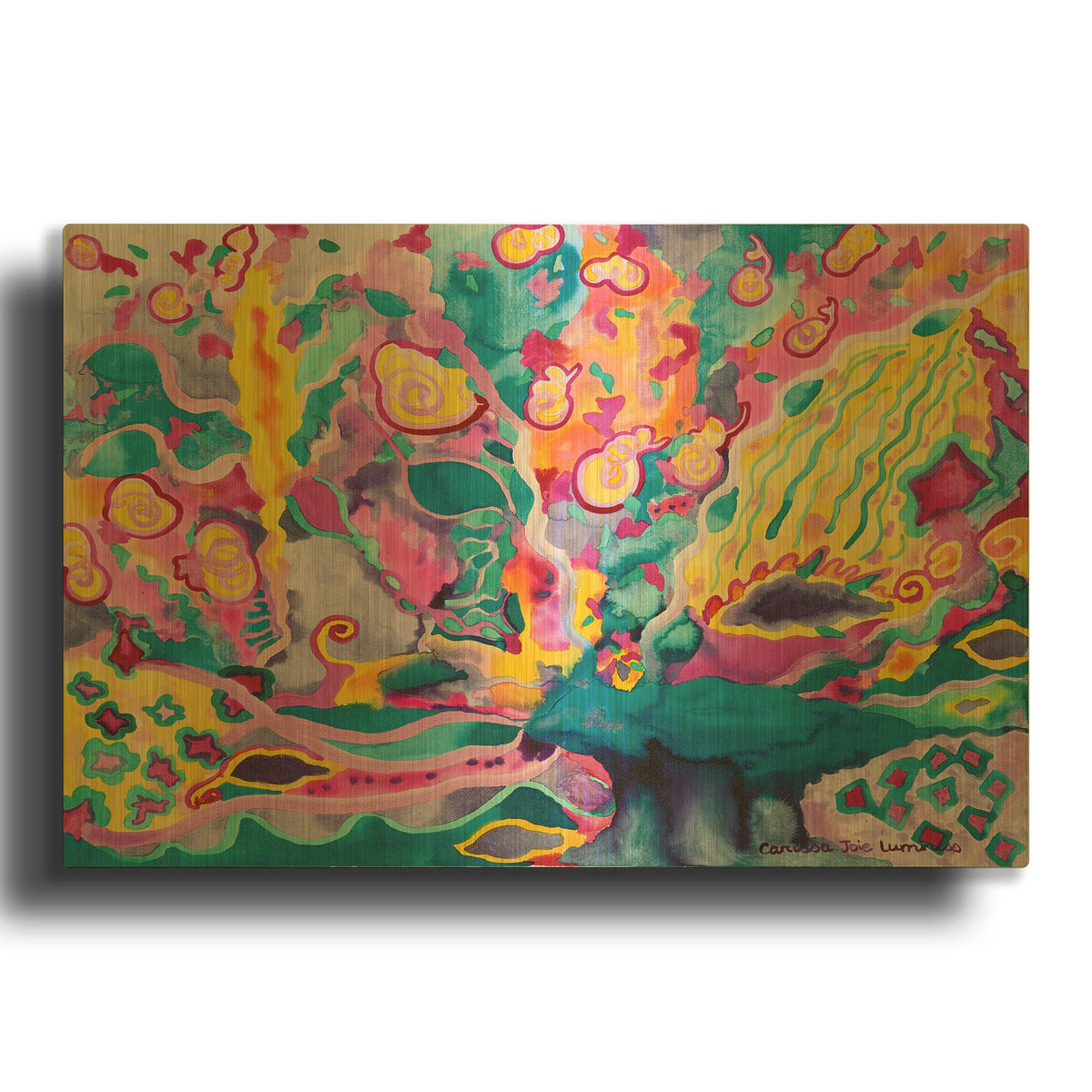'Wellspring' By Carissa Luminess Gold Metal Wall Art