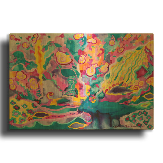 'Wellspring' By Carissa Luminess Gold Metal Wall Art