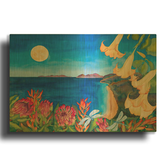 'Full Moon Transformation' By Carissa Luminess Gold Metal Wall Art