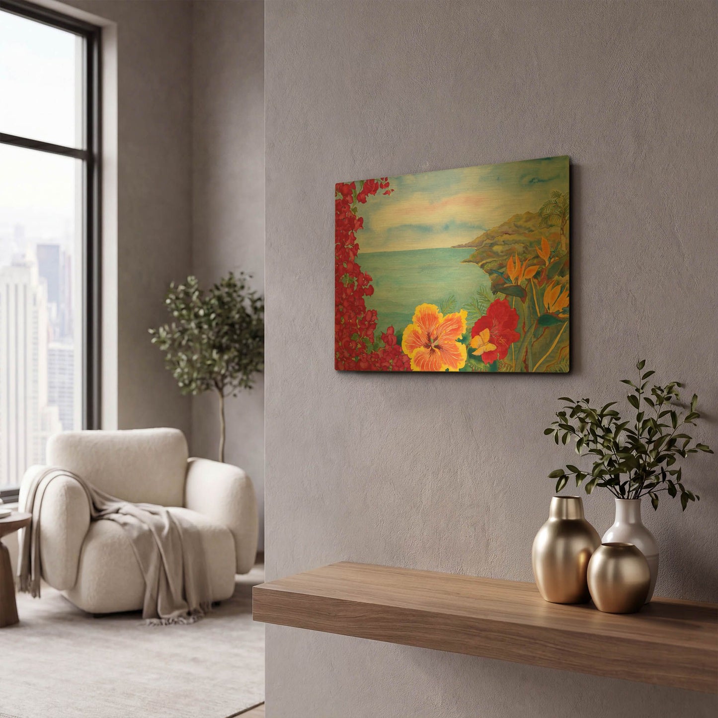 'This Good Earth' By Carissa Luminess Gold Metal Wall Art