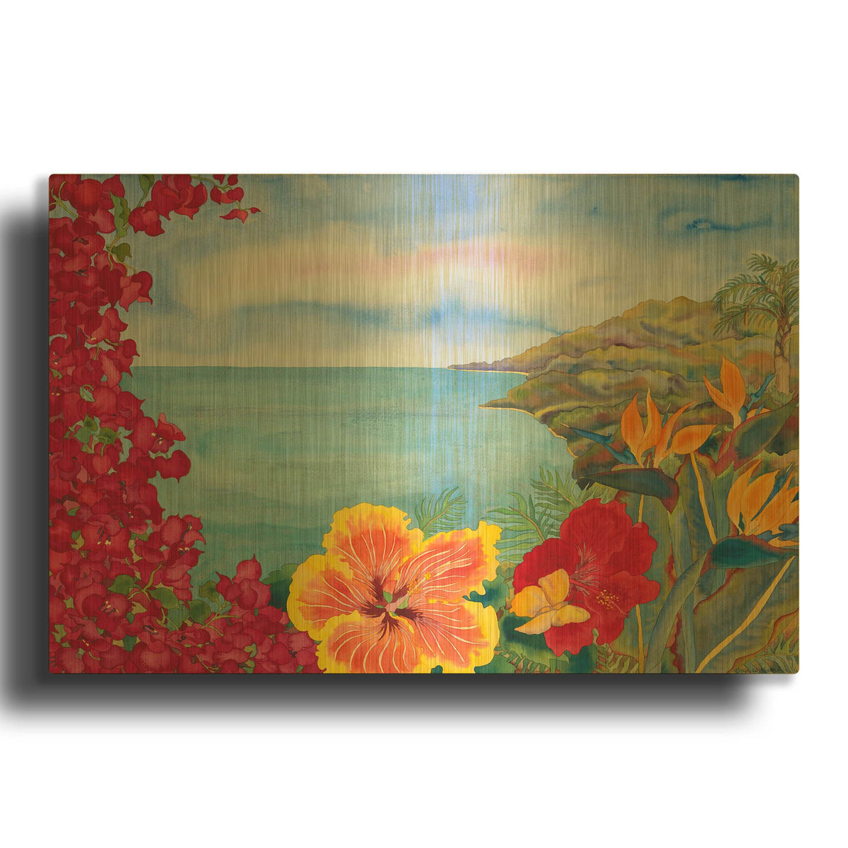 'This Good Earth' By Carissa Luminess Gold Metal Wall Art