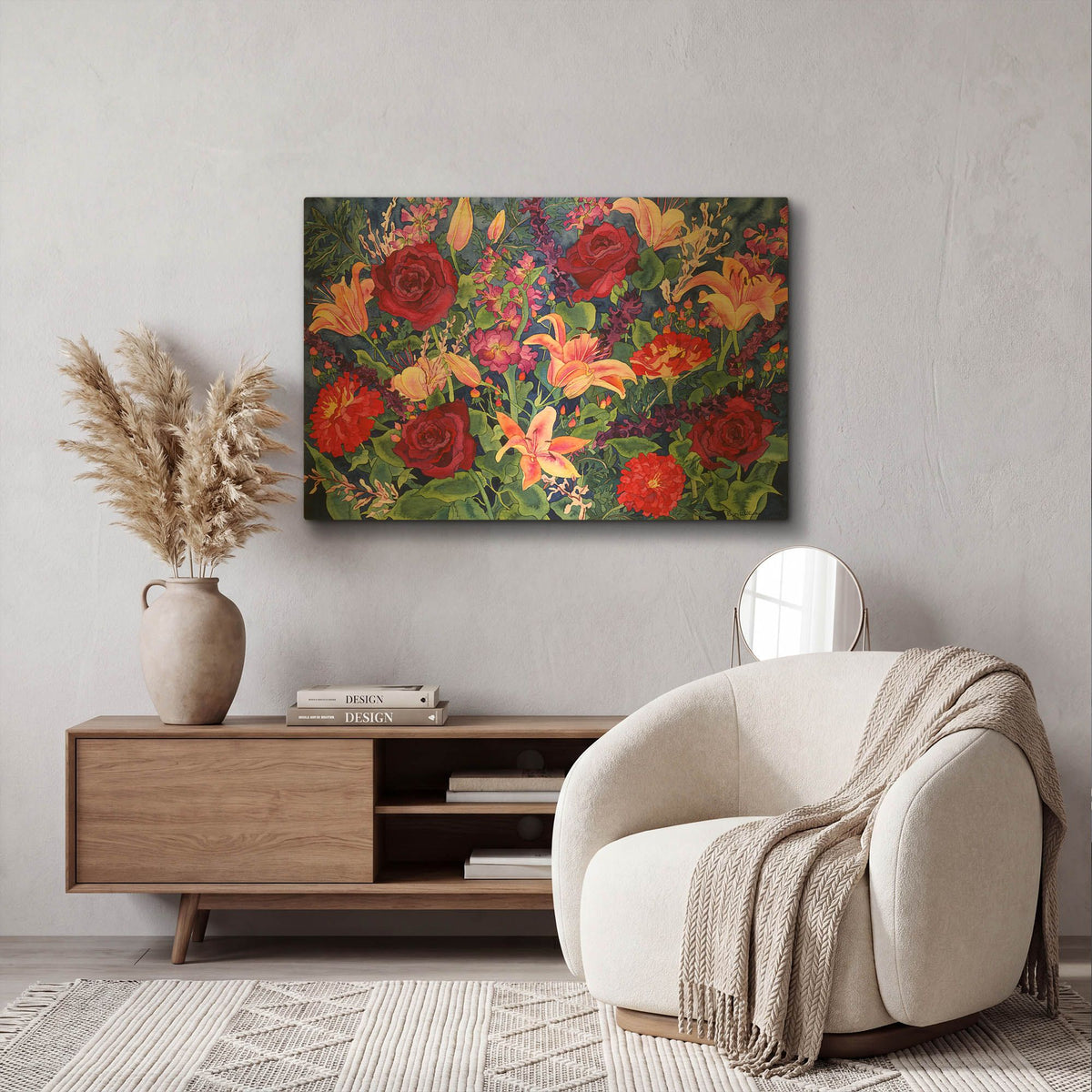 'Dance of Love' By Carissa Luminess Gold Metal Wall Art