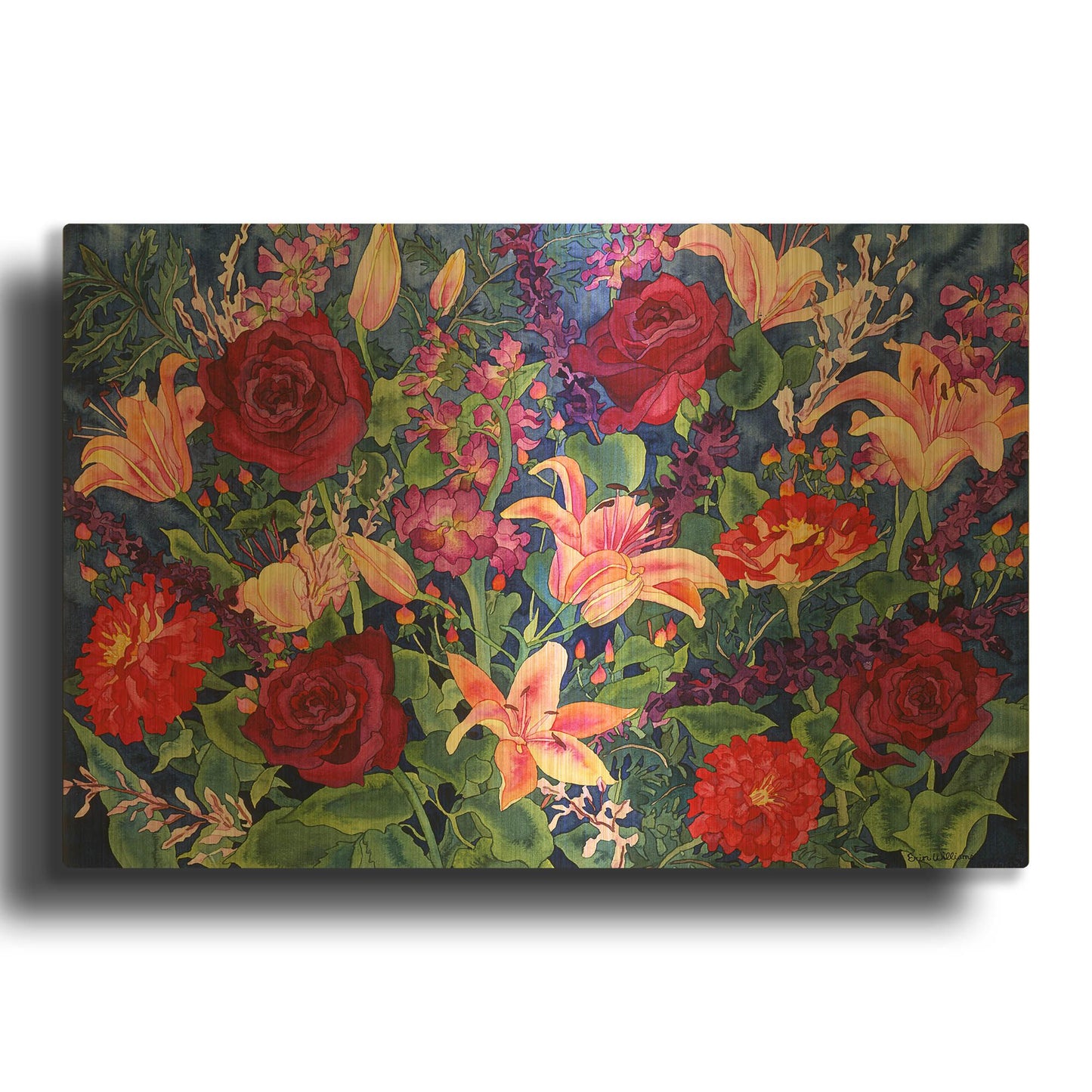 'Dance of Love' By Carissa Luminess Gold Metal Wall Art