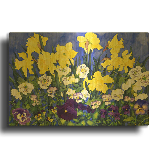 'Fertile Rising' By Carissa Luminess Gold Metal Wall Art