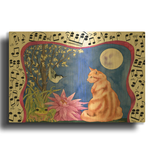 'Serenade' By Carissa Luminess Gold Metal Wall Art