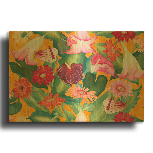 'Heavenly Divine- Lead Pattern' By Carissa Luminess Gold Metal Wall Art