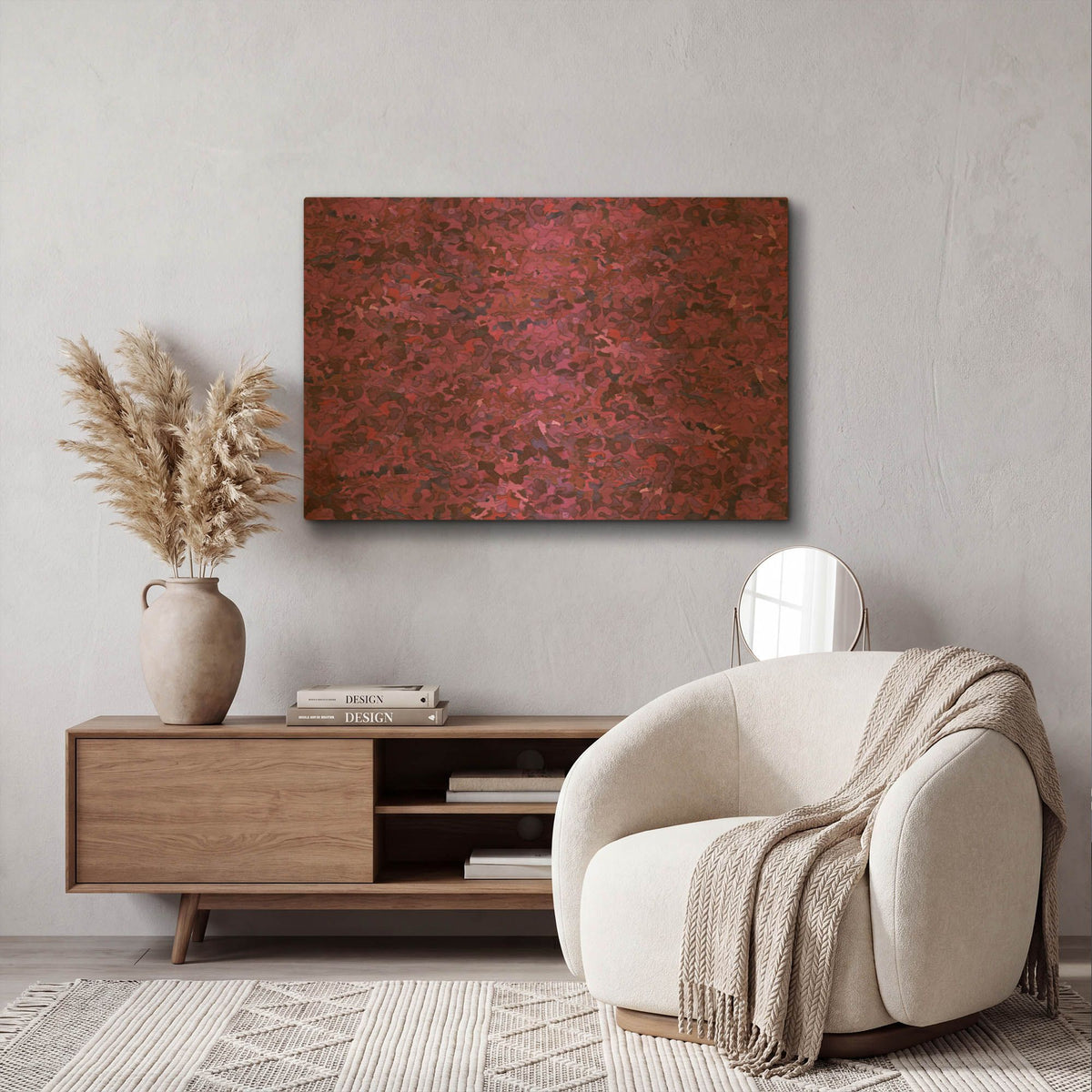 'Dance Of Love- Larkspur Repeat' By Carissa Luminess Gold Metal Wall Art