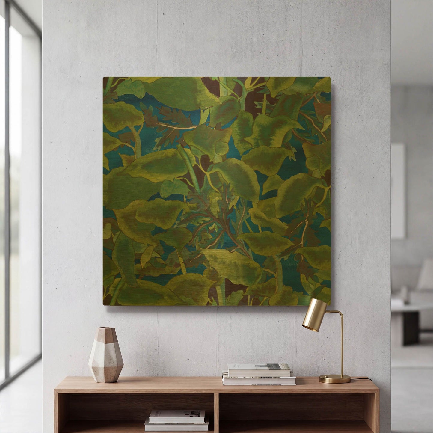 'Dance Of Love- Leaf Repeat' By Carissa Luminess Gold Metal Wall Art
