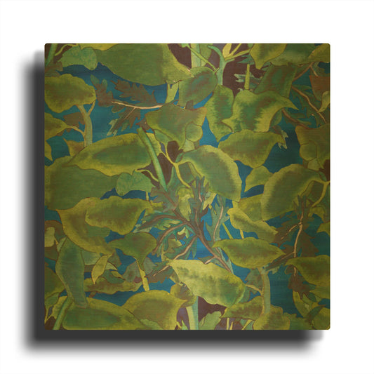 'Dance Of Love- Leaf Repeat' By Carissa Luminess Gold Metal Wall Art