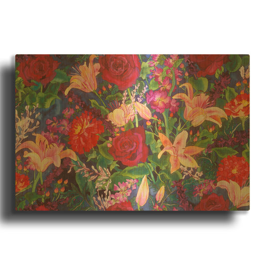 'Dance Of Love- Main Pattern' By Carissa Luminess Gold Metal Wall Art