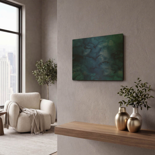 'Dance Of Love- Texture Repeat' By Carissa Luminess Gold Metal Wall Art