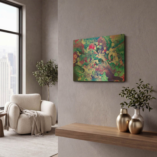 'Luminous Darkness' By Carissa Luminess Gold Metal Wall Art