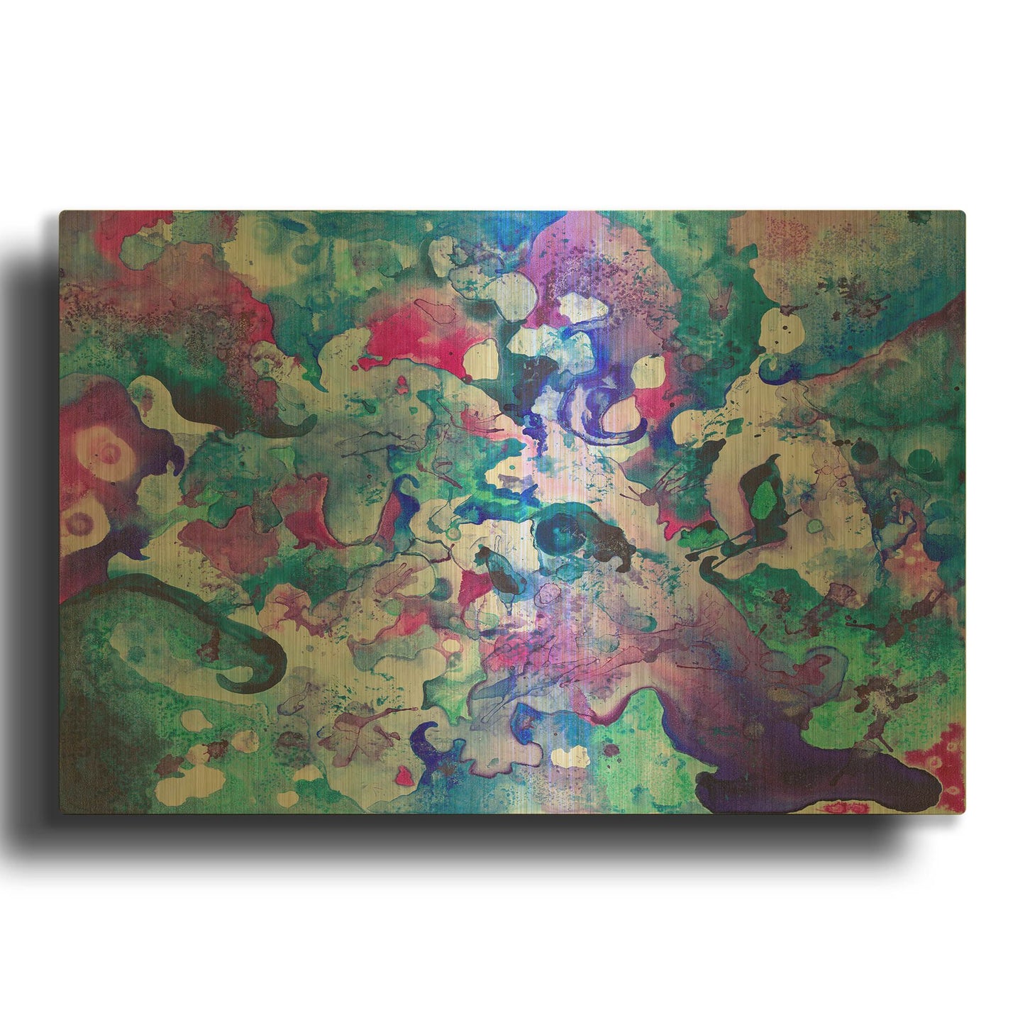 'Luminous Darkness' By Carissa Luminess Gold Metal Wall Art