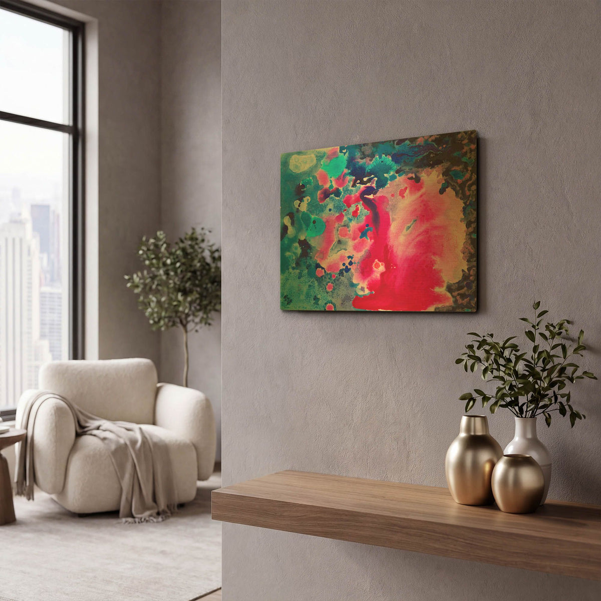 'Selfing' By Carissa Luminess Gold Metal Wall Art