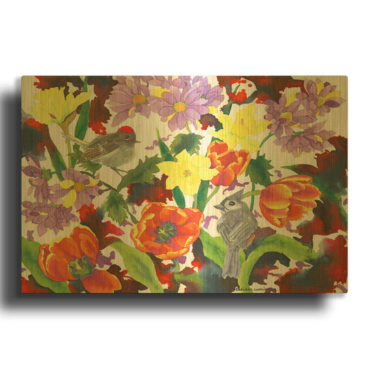 'Imbolic' By Carissa Luminess Gold Metal Wall Art