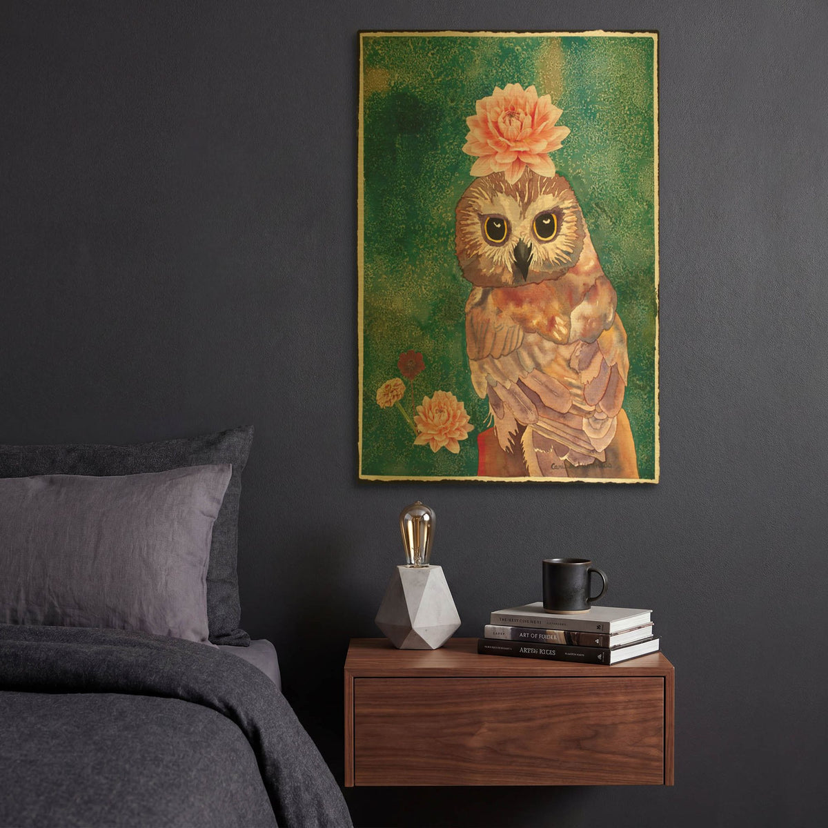 'Cherished' By Carissa Luminess Gold Metal Wall Art