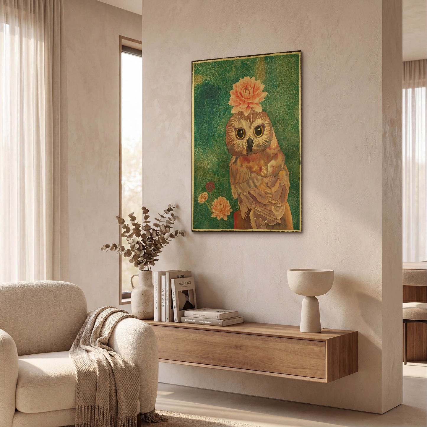 'Cherished' By Carissa Luminess Gold Metal Wall Art