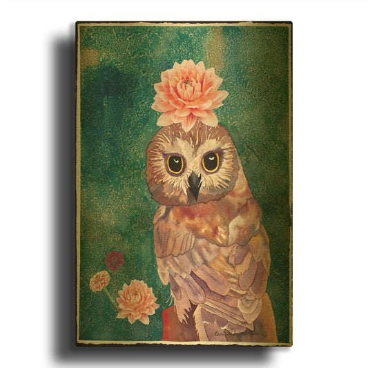 'Cherished' By Carissa Luminess Gold Metal Wall Art