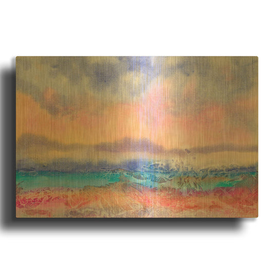 'Island Mystique' By Carissa Luminess Gold Metal Wall Art
