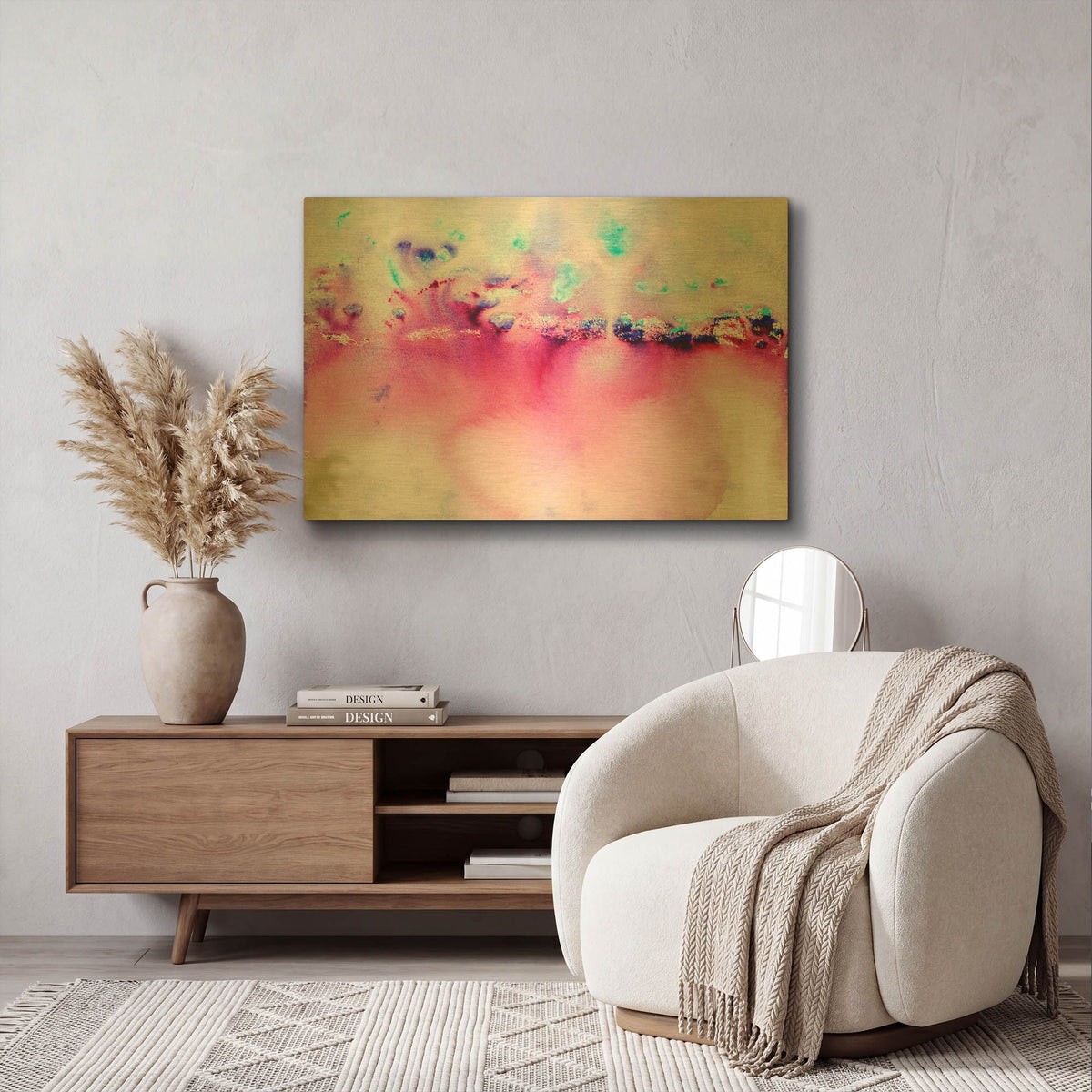'Shamaness' By Carissa Luminess Gold Metal Wall Art