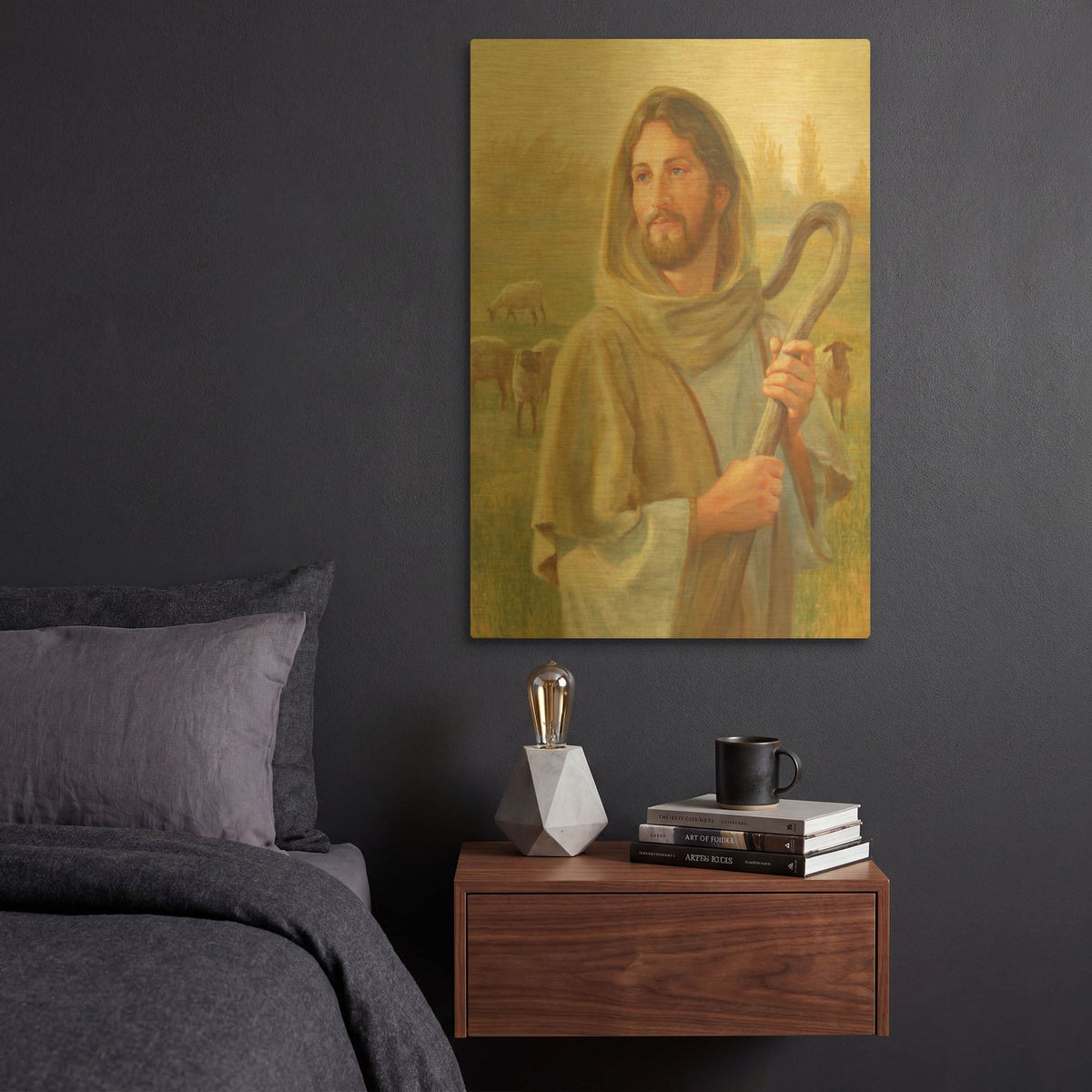 'Looking For The One' By David Lindsley Gold Metal Wall Art