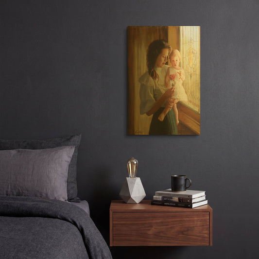 'The Little Flower' By David Lindsley Gold Metal Wall Art