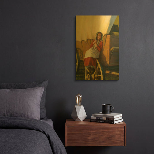 'Journey Of Faith' By David Lindsley Gold Metal Wall Art
