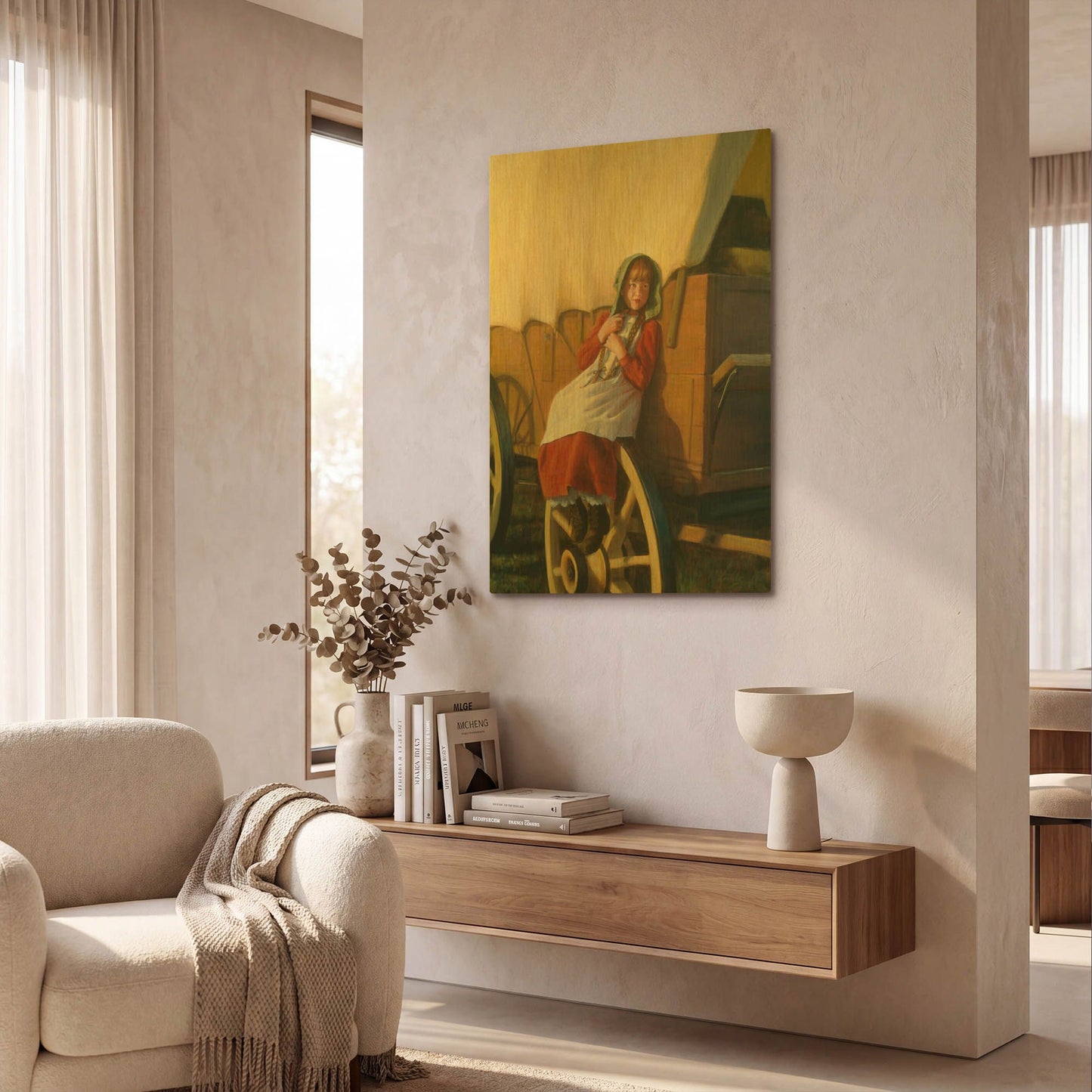 'Journey Of Faith' By David Lindsley Gold Metal Wall Art