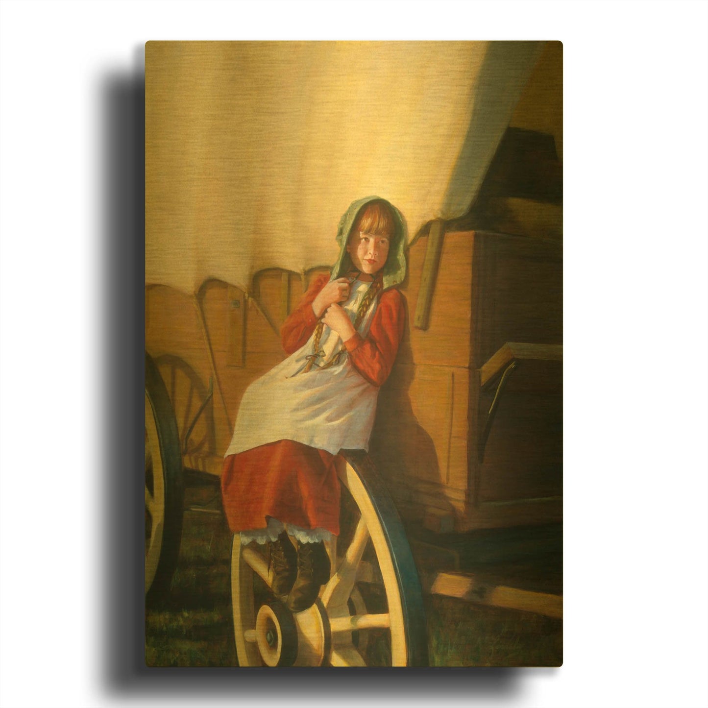 'Journey Of Faith' By David Lindsley Gold Metal Wall Art
