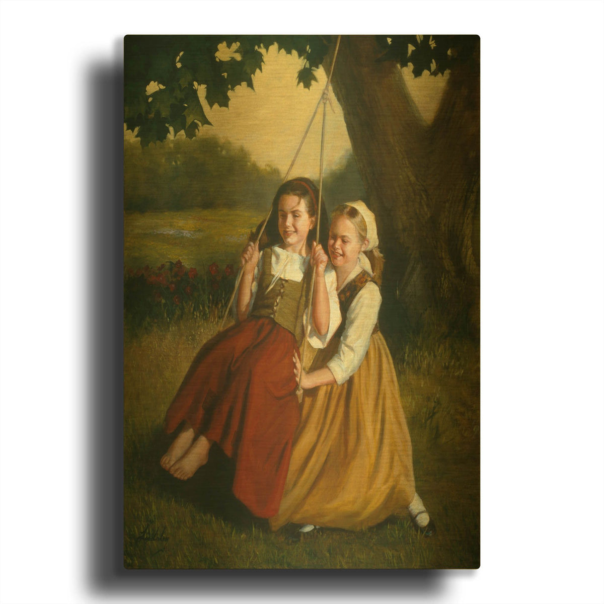 'Friendship' By David Lindsley Gold Metal Wall Art