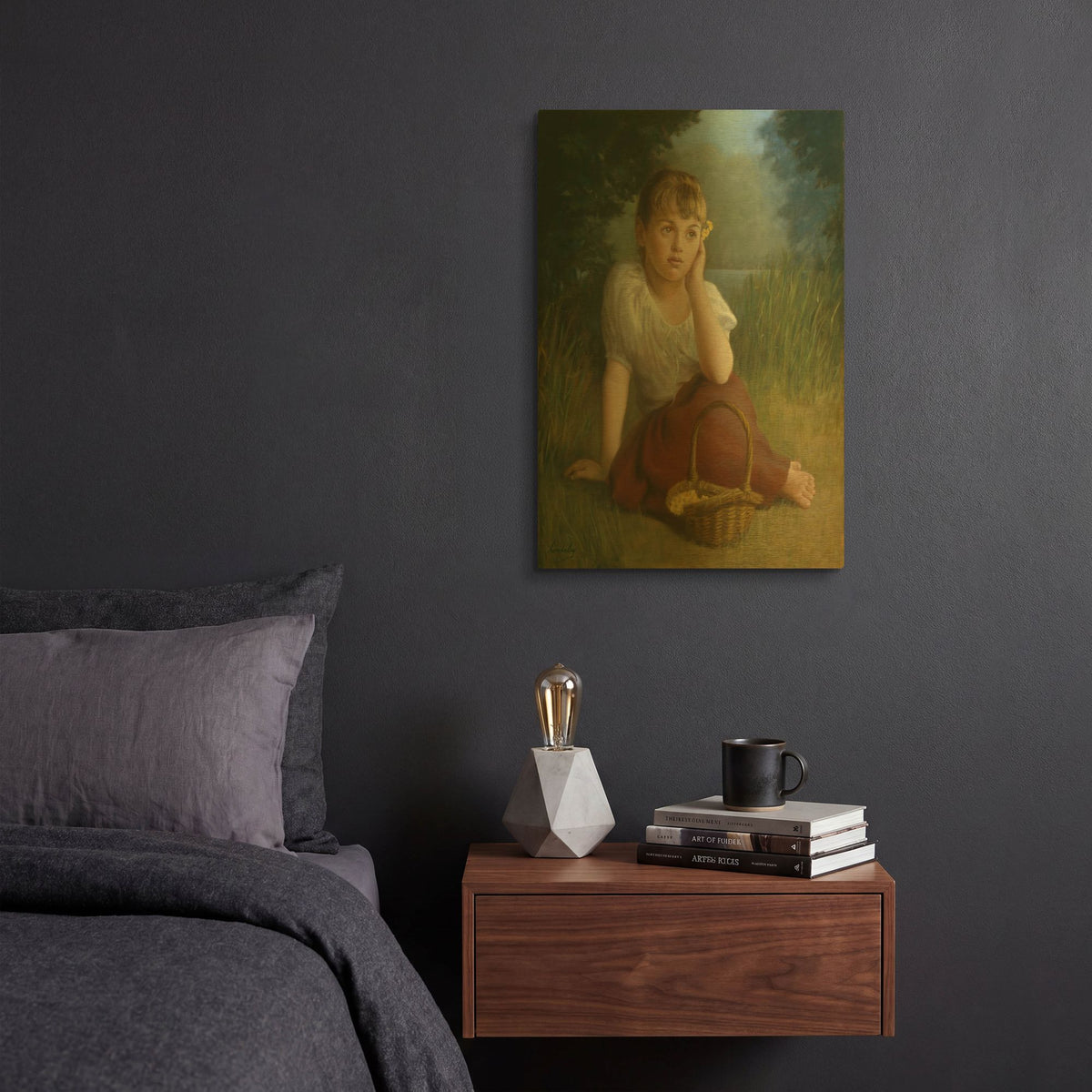 'Daydreamer' By David Lindsley Gold Metal Wall Art
