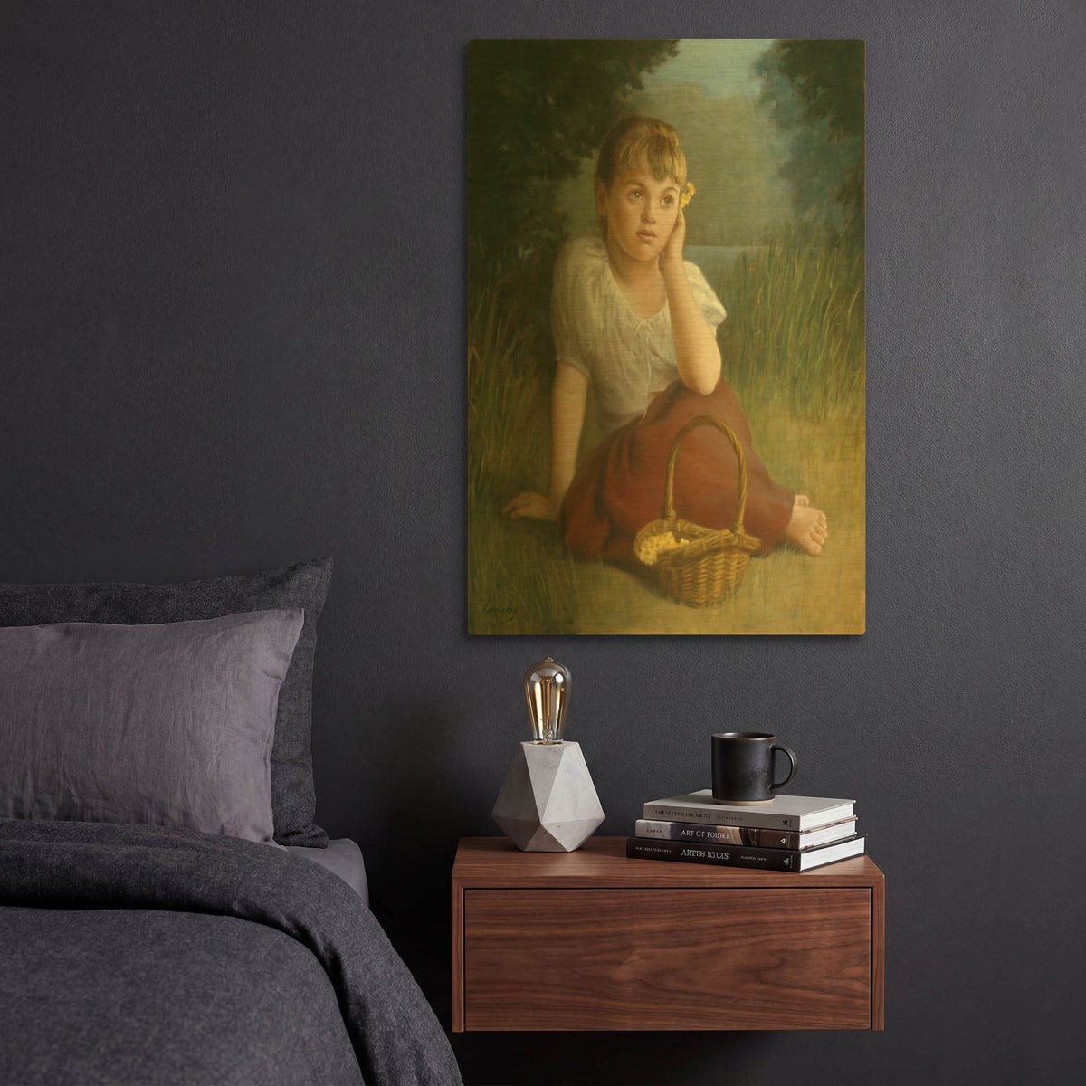 'Daydreamer' By David Lindsley Gold Metal Wall Art