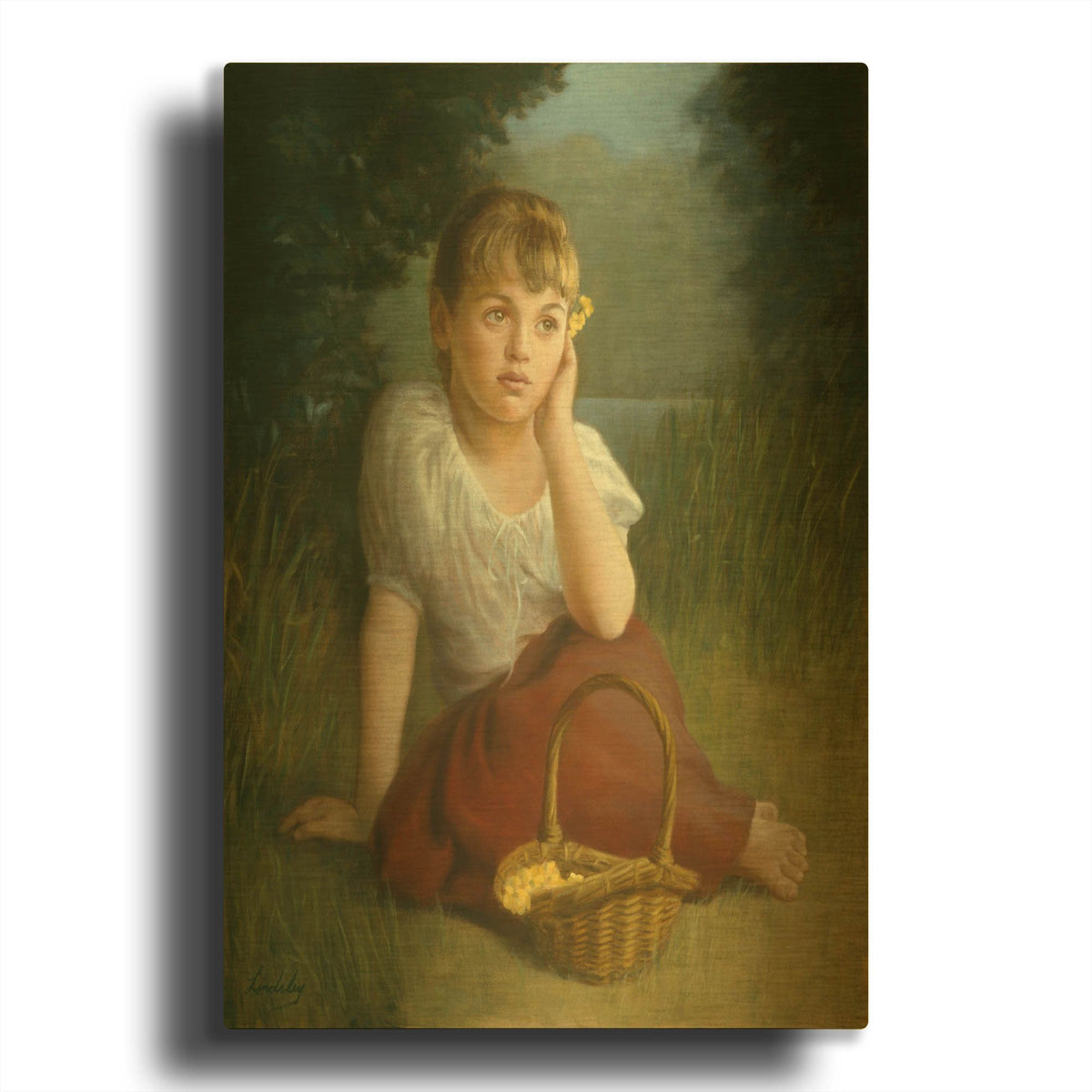 'Daydreamer' By David Lindsley Gold Metal Wall Art