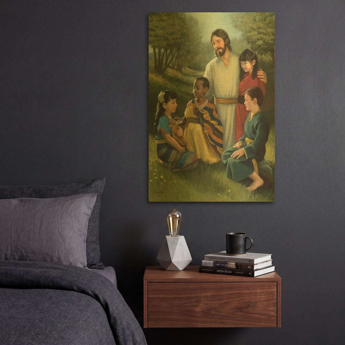 'Shepherd Of All' By David Lindsley Gold Metal Wall Art