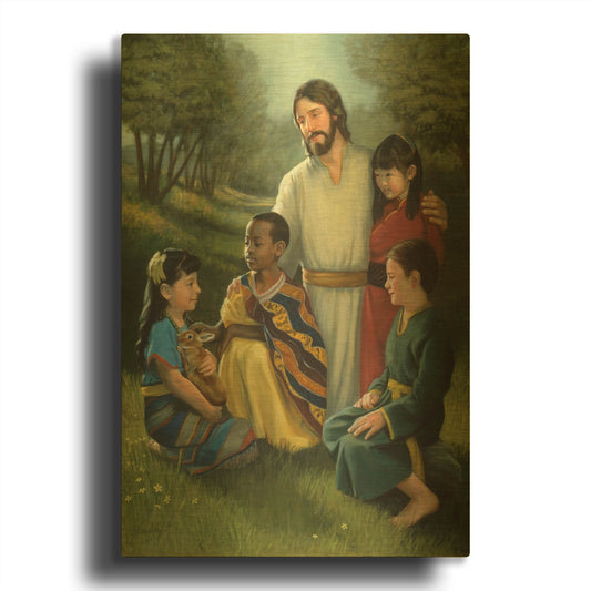 'Shepherd Of All' By David Lindsley Gold Metal Wall Art