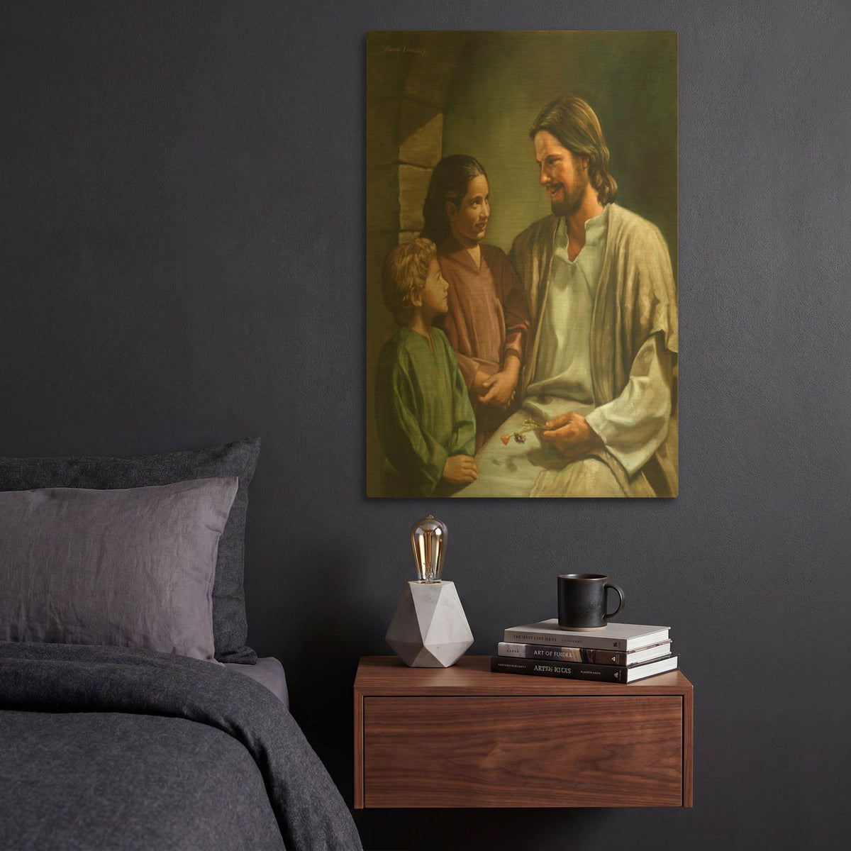 'Come Unto Me' By David Lindsley Gold Metal Wall Art