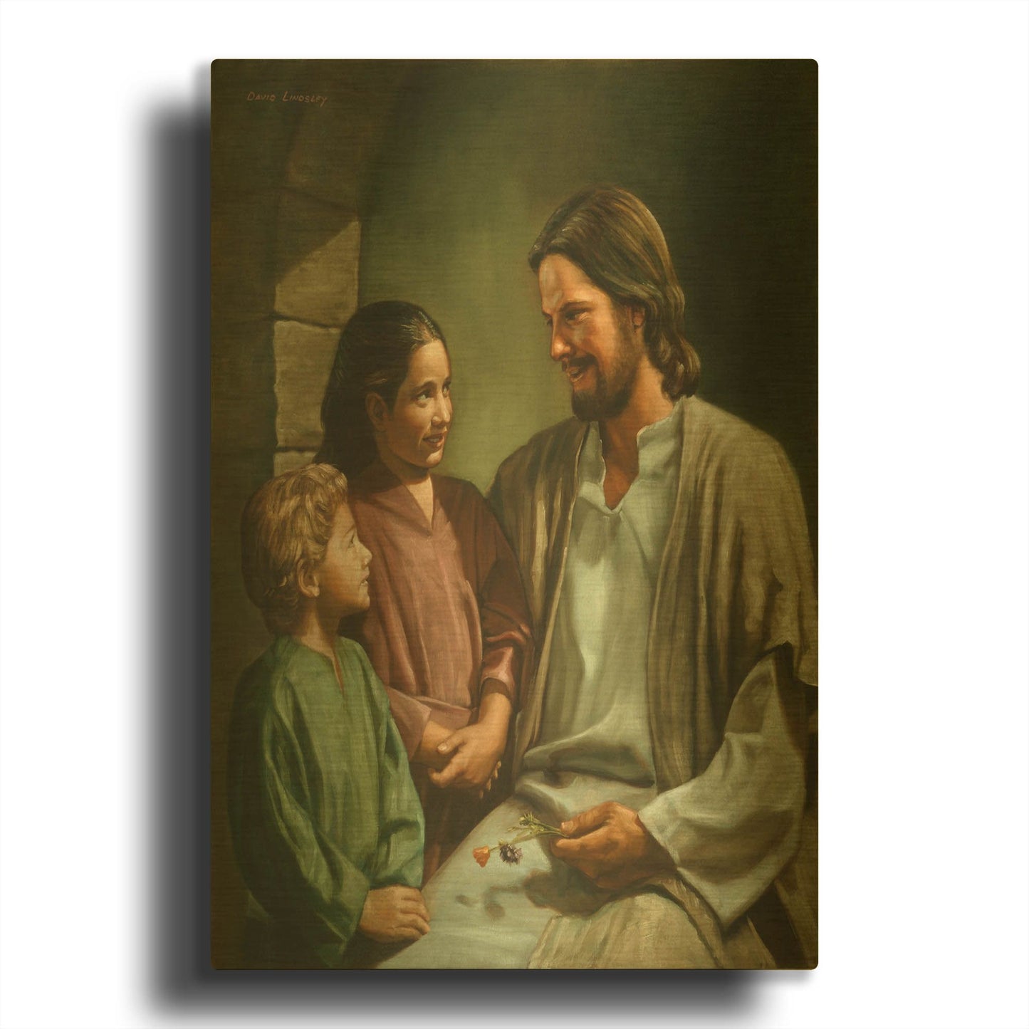 'Come Unto Me' By David Lindsley Gold Metal Wall Art