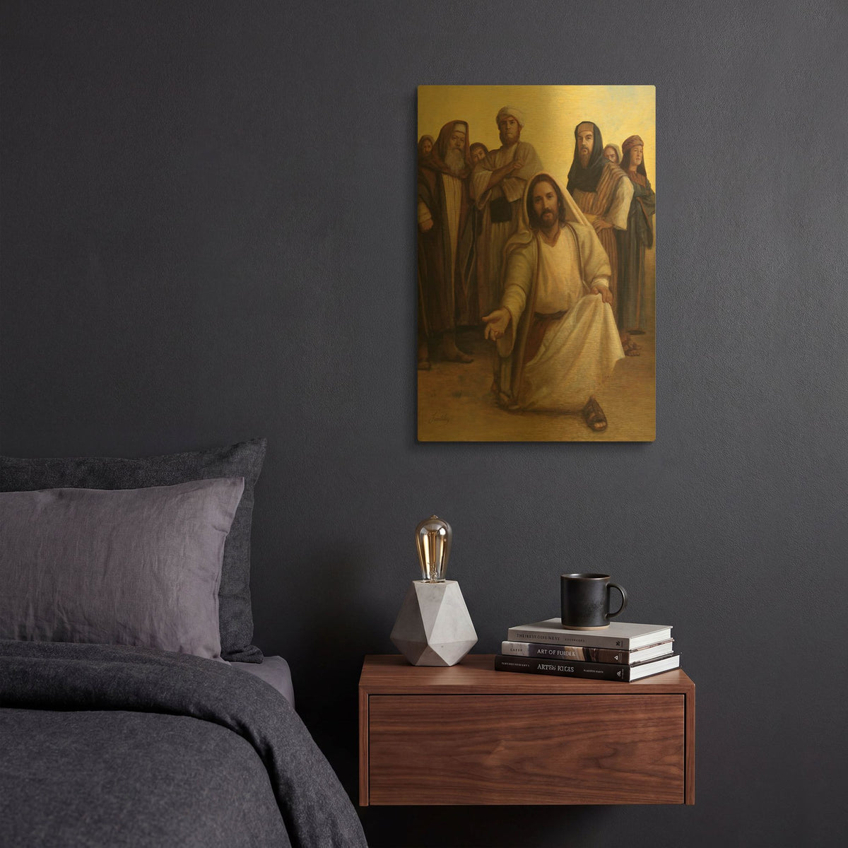 'The Healing Balm' By David Lindsley Gold Metal Wall Art