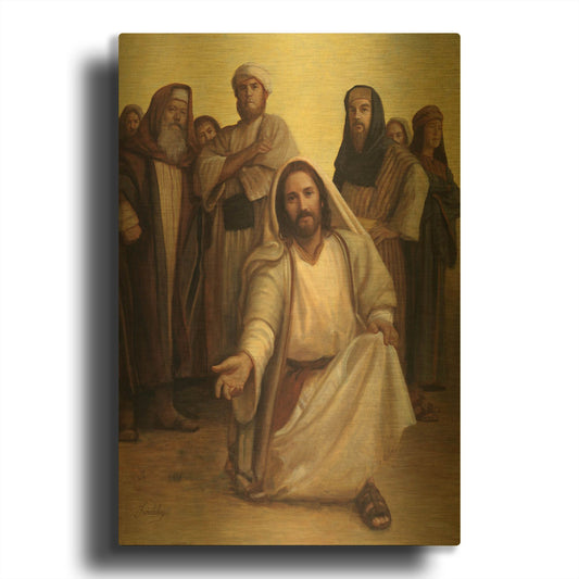 'The Healing Balm' By David Lindsley Gold Metal Wall Art