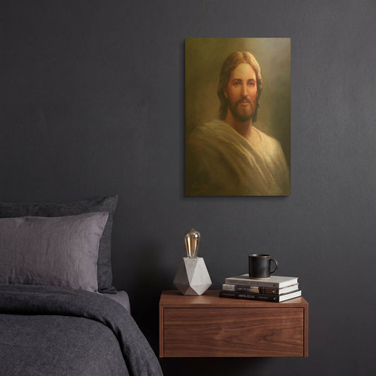 'Our Savior' By David Lindsley Gold Metal Wall Art