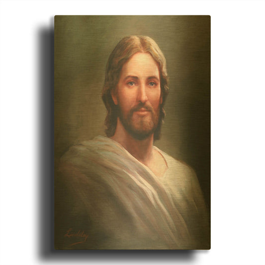 'Our Savior' By David Lindsley Gold Metal Wall Art