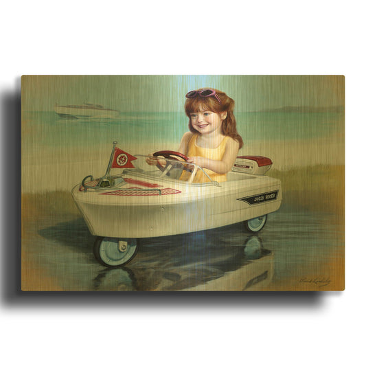 '1968 Murray Jolly Rodger' By David Lindsley Gold Metal Wall Art