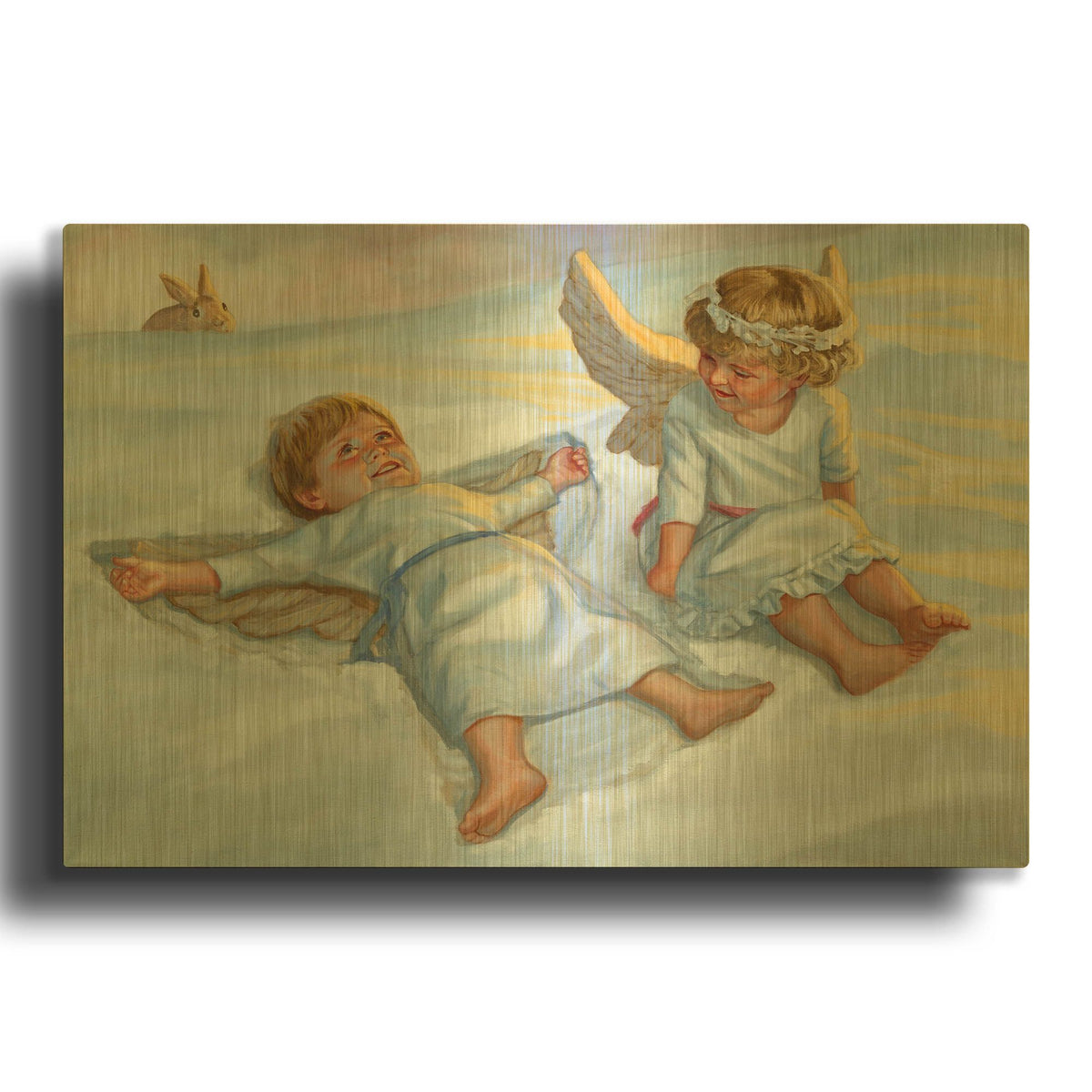 'December' By David Lindsley Gold Metal Wall Art