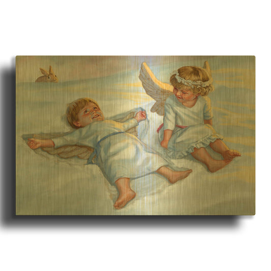 'December' By David Lindsley Gold Metal Wall Art
