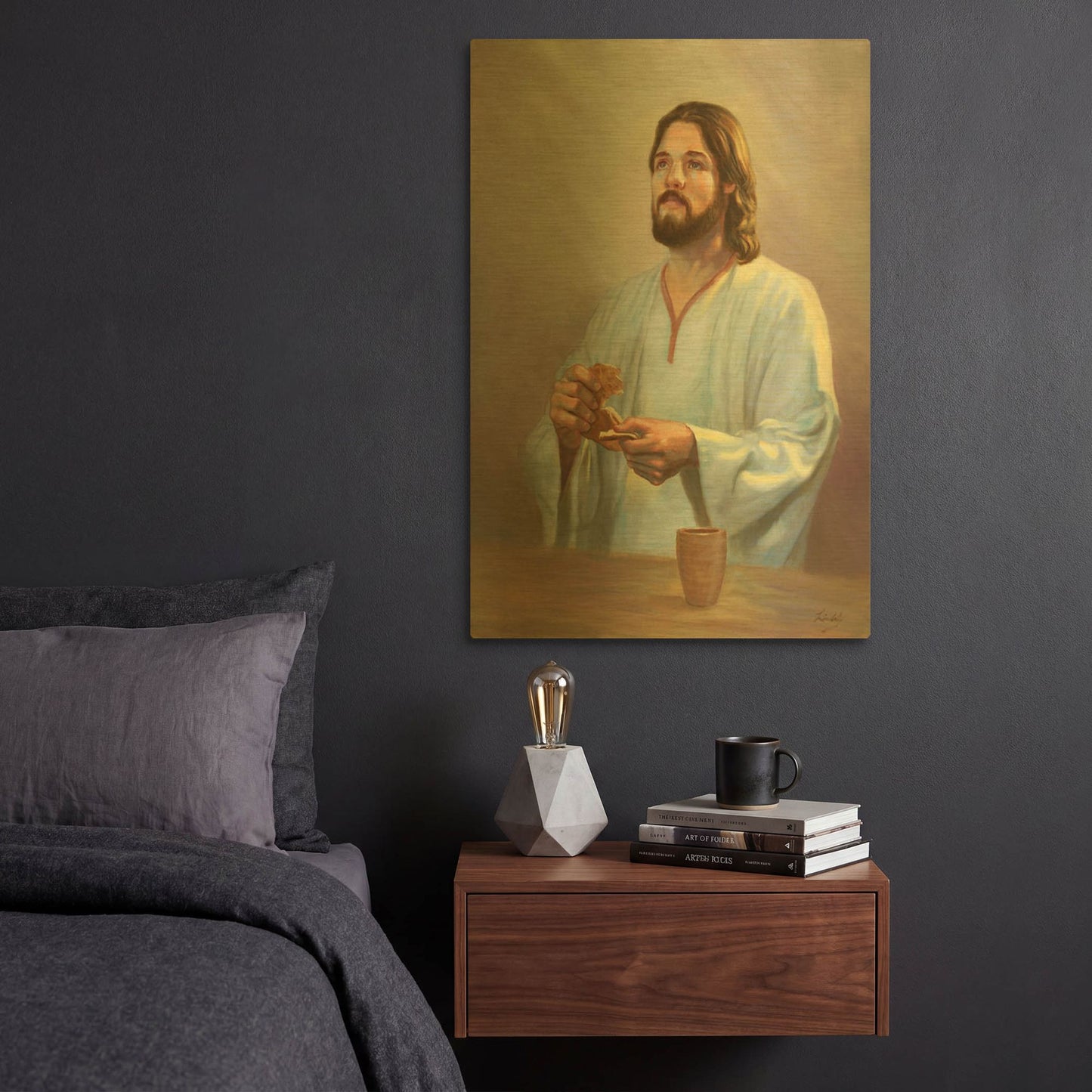 'The Emblems' By David Lindsley Gold Metal Wall Art