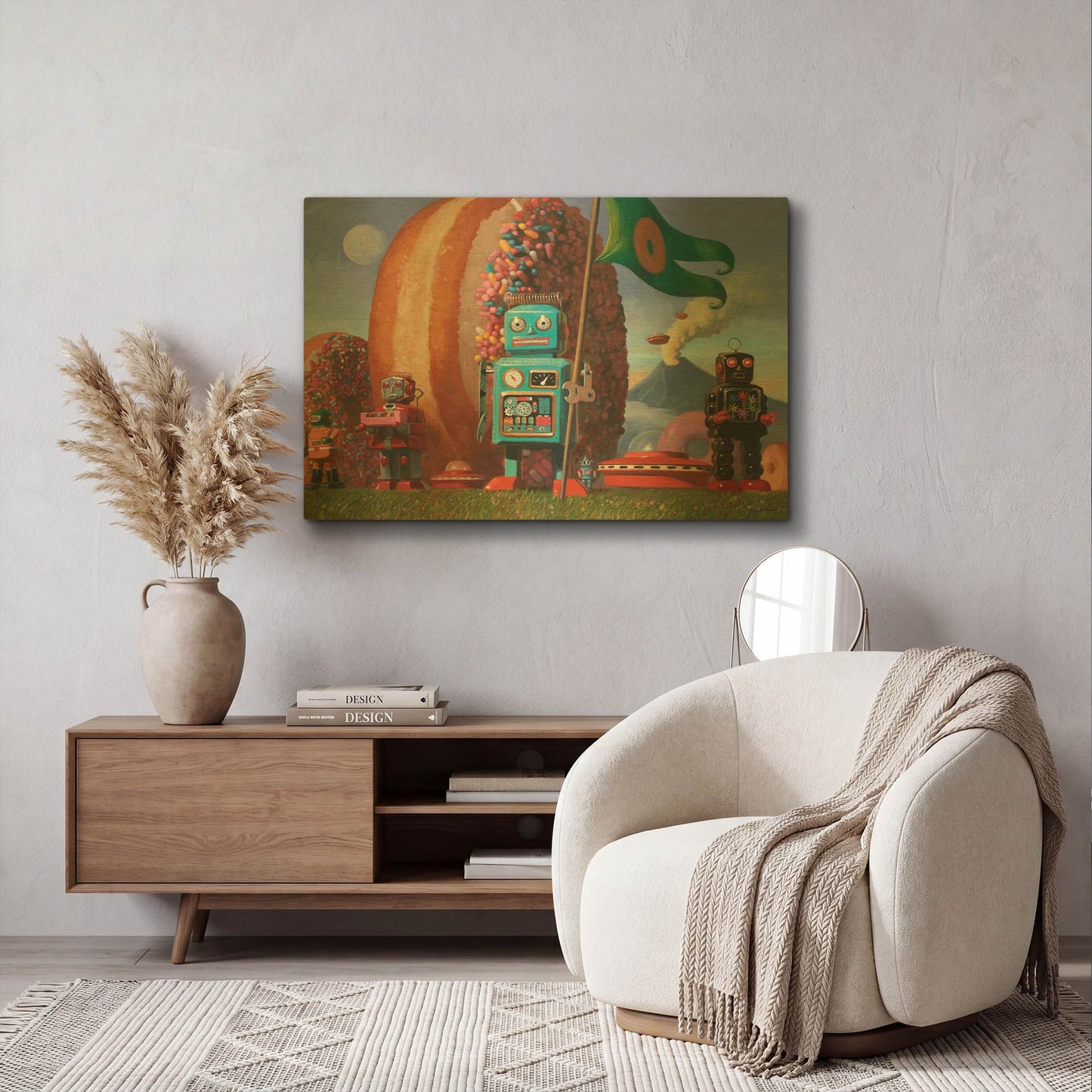'Landing Party 7' By Eric Joyner Gold Metal Wall Art