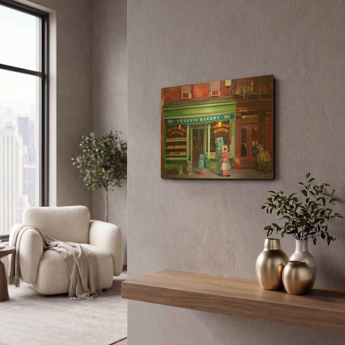 'Lost And Found' By Eric Joyner Gold Metal Wall Art