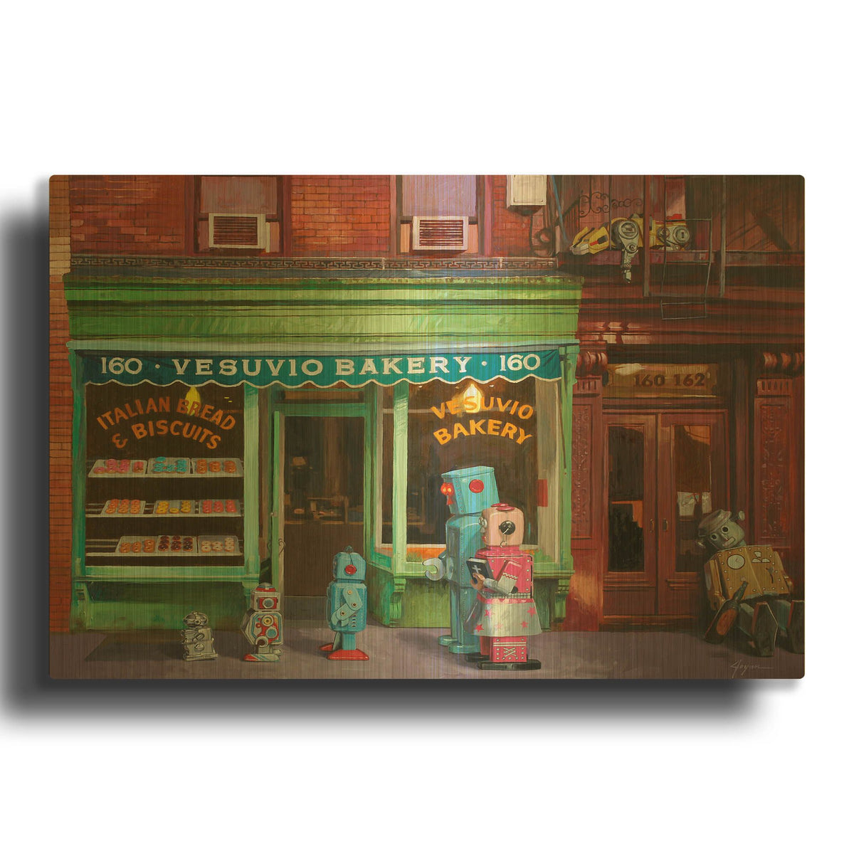 'Lost And Found' By Eric Joyner Gold Metal Wall Art